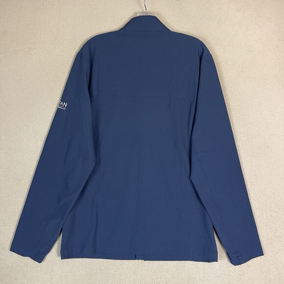 Travis Mathew Jacket Mens Medium Blue Crystal Cove 2.0‎ Full Zip Lightweight - Picture 14 of 15